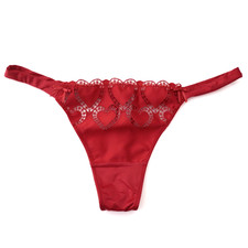 Victoria's Secret Dream Angels Heartbeat Embroidery Satin Thong Panty S M L XL