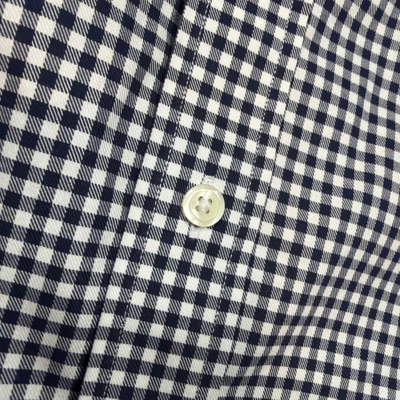 Brooks Brothers Regent Shirt Mens 2XL The Original Polo Non Iron Gingham Blue thumbnail 13