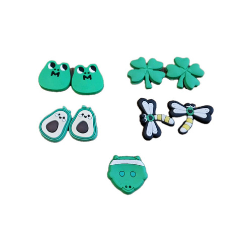 9er Set Grün/März Kroko Charms - Bild 1 von 3