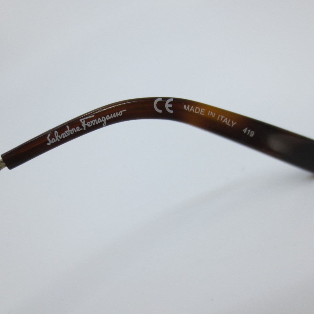 Salvatore Ferragamo SF223S 704 Gold Gancini Sunglasses Italy 