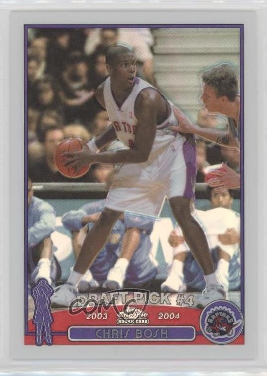 2003-04 Topps Chrome Refractor Chris Bosh #114 HOF 4r6