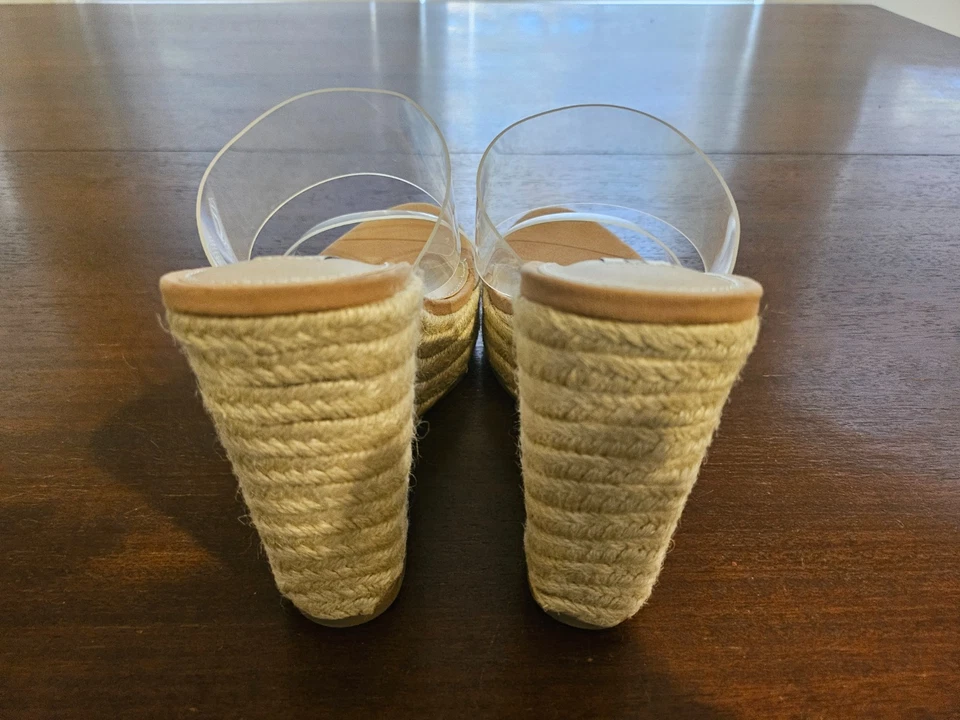 Steve Madden Sunrise Cuña Transparente Talla 8.5 Nuevo Foto 3 de 4