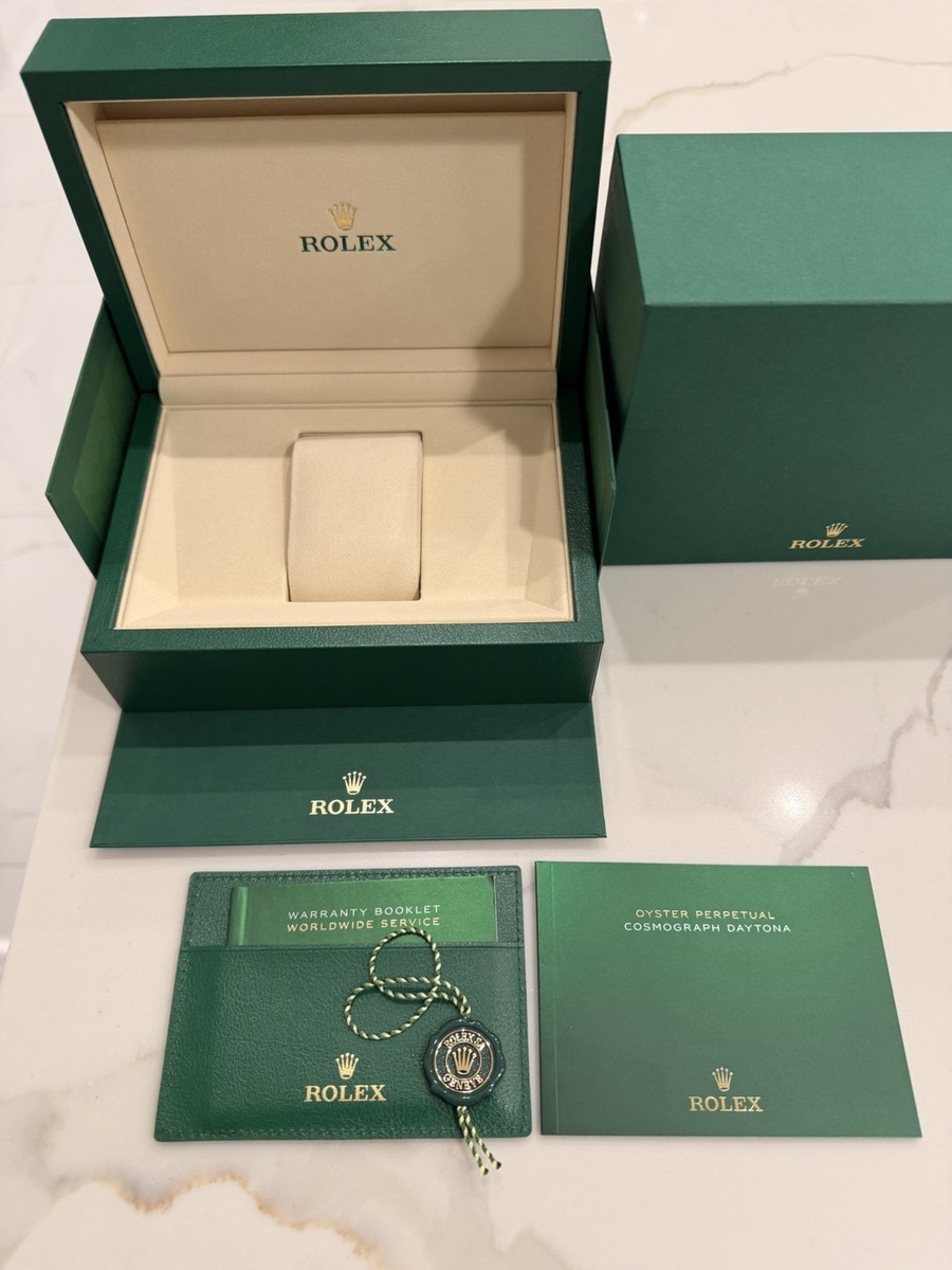 OEM ROLEX Daytona Watch Box 126500 126503 Models FULL SET Booklets