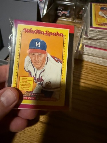 Warren Spahn 1989 Donruss komplettes Puzzle 63-teiliges Set - + Karte 🔥versiegelt neu - Bild 1 von 2