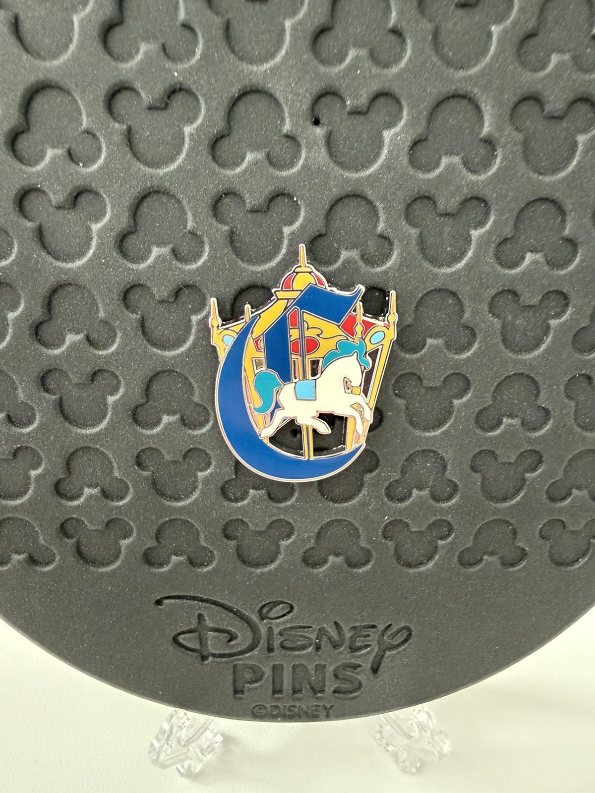 2026 Disney Attraction Alphabet Letter C Carrousel Mystery Pin