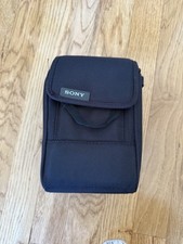 SONY OEM Soft Lens Carrying Case Bag Padded Telephoto 7" X 5" X 5"