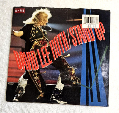 David Lee Roth-  Stand Up- 1988 Warner Bros. 7'' 45 Single Record + Pic Sleeve
