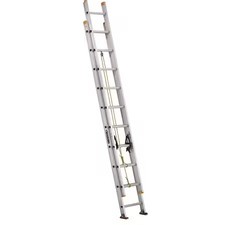 Louisville Ae3220 20 Ft Aluminum Extension Ladder, 250 Lb Load Capacity