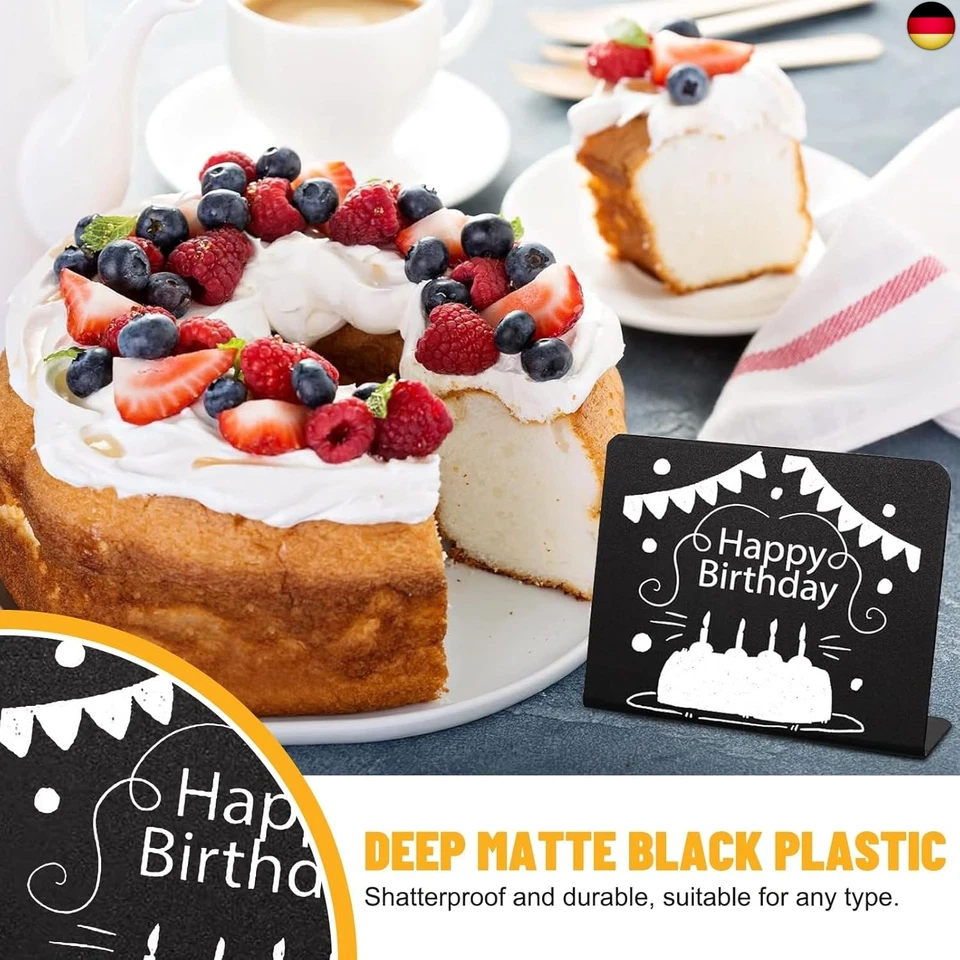 12 Kreidetafel Klein Set, Mini Tafeln zum Beschriften, Preisschilder Aufsteller - Bild 4 von 4