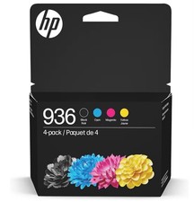 4-PACK HP GENUINE 936 BLACK  COLOR INK NO RETAIL BOX OFFICEJET PRO 9730