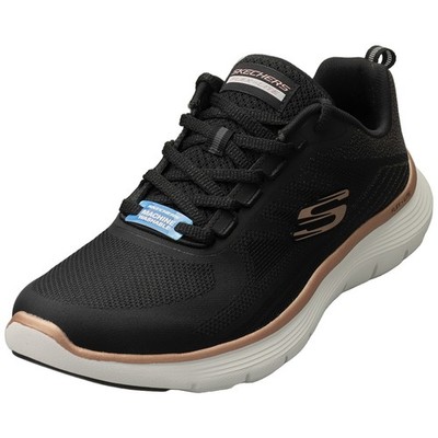 Skechers Flex Appeal 5.0 Vegan Womens Fashion Sneakers in Black Rose Gold - 8 US