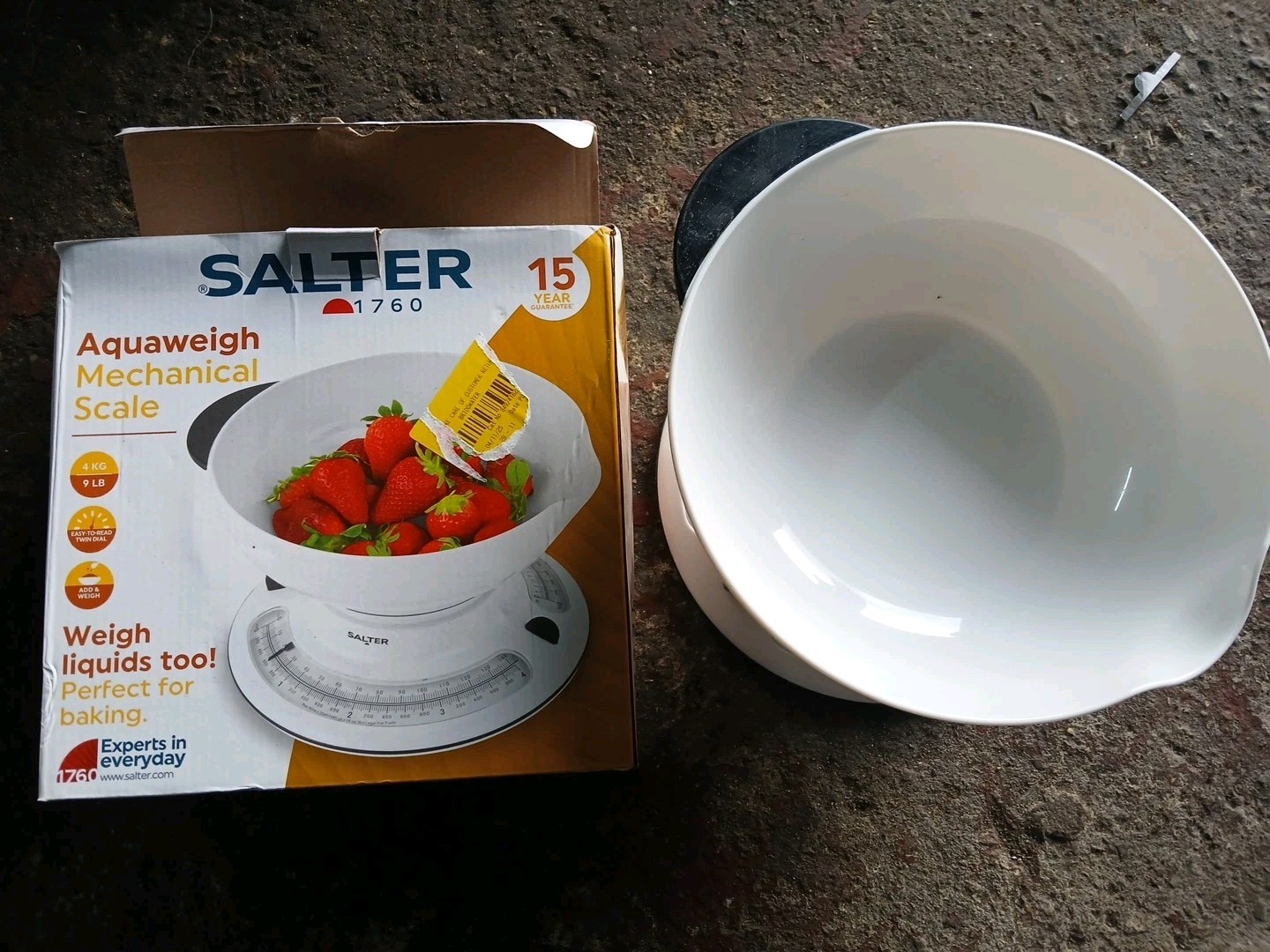 Salter 811WHWHDR Mechanical Kitchen Scales - White