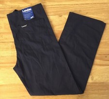 Landau Dark Blue Scrub Pants Polyester/ Cotton Blend Drawstring UNISEX Size XS