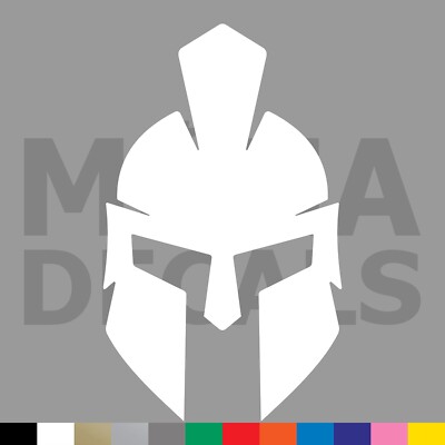 Spartan Helmet Vinyl Die Cut Decal Sticker - Corinthian Sparta Greek Armor