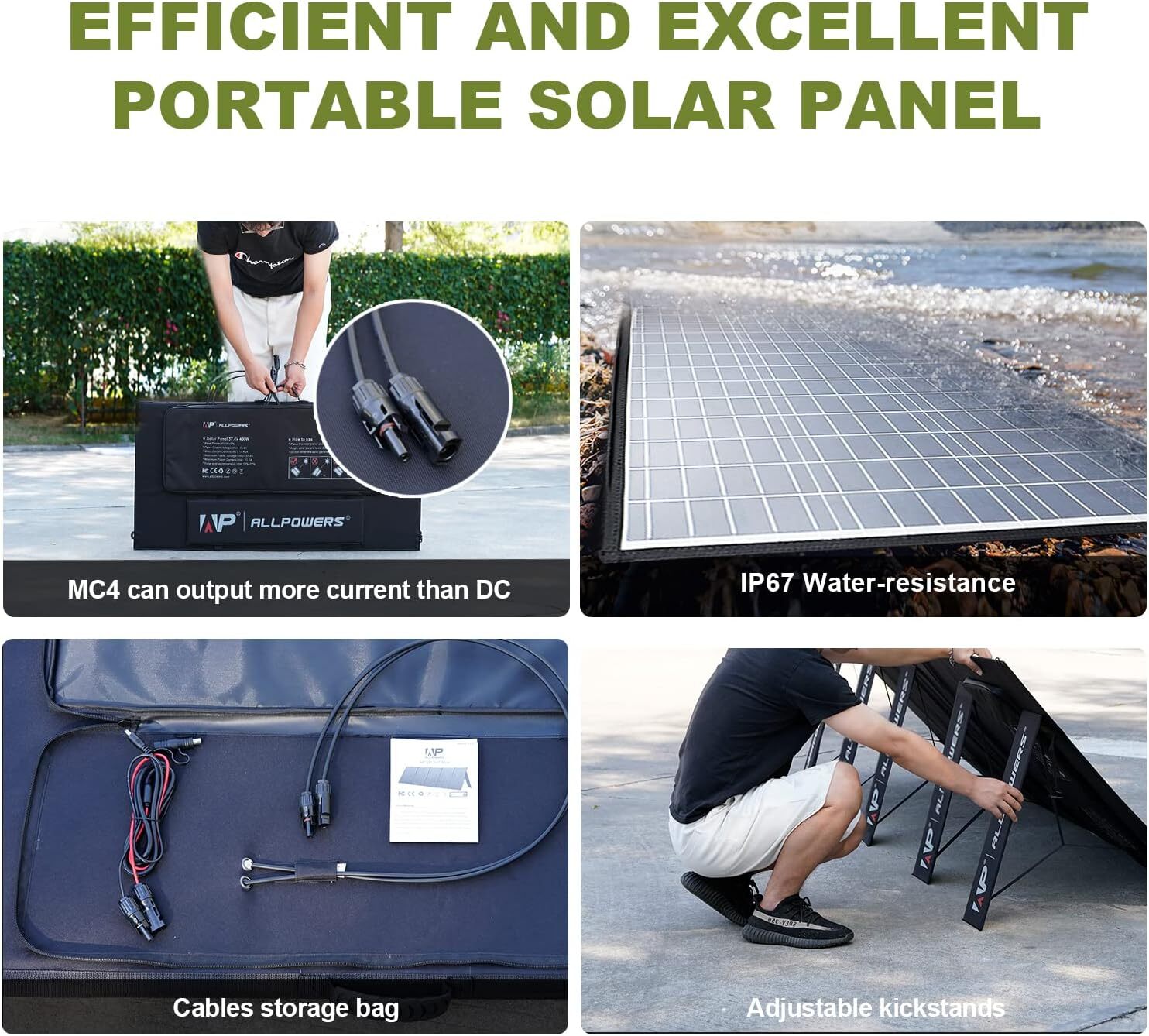 Solar Panel Ebay 400W Portable Solar Panel Waterproof Foldable Poly Solar Panel Kit for ...