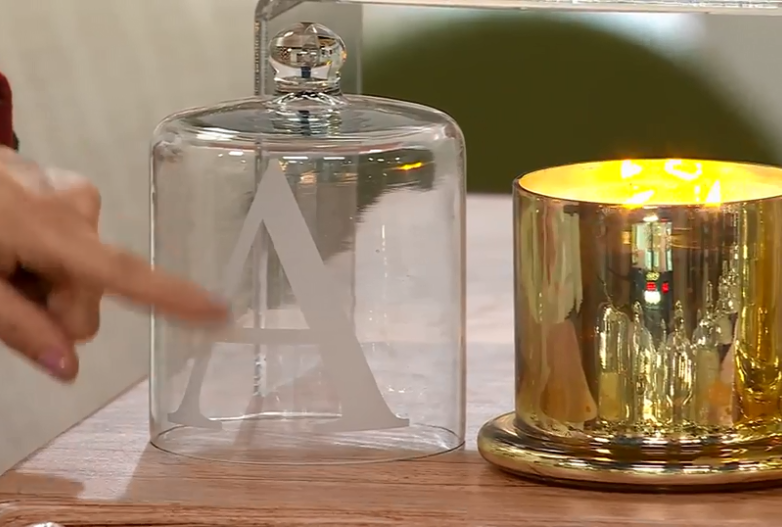 激安ブランド Monogram 20oz Reflections Home initial with Candle Cloche チャーム