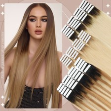 THICK Remi Tape In Glue 100 Human Hair Extensions Remy Skin Weft Remi Full Head