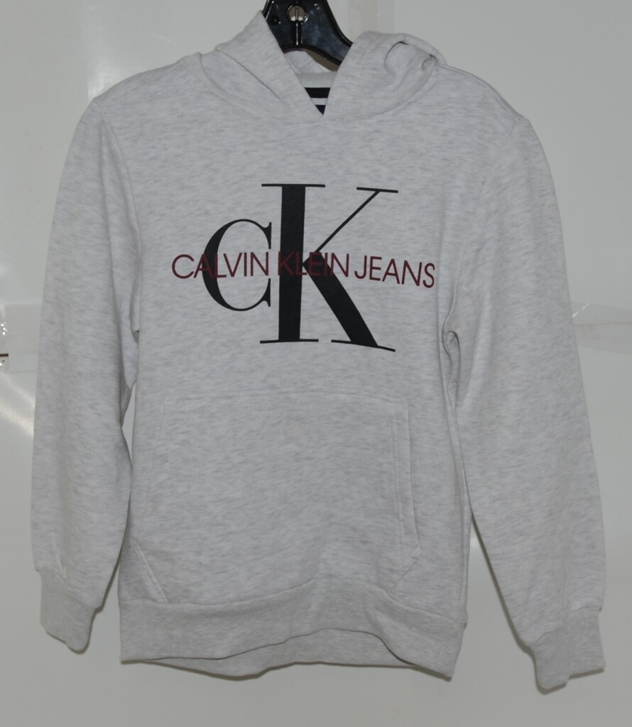 Calvin Klein Jeans CKFEB41F 270 Medium Gray Color Hooded