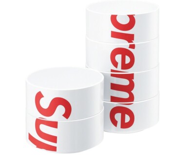 アクセサリー SUPREME 23SS HELLER BOWLS (SET OF 6) Supreme Heller Bowls Set Of 6 Red SS23 Authentic Ships Same