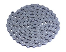 YBN Multispeed Bicycle Chain 1/2 x 11/128 S9 9/Speed CHROME/GRAY.