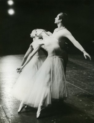 Frankreich Ballett des Großen Theaters Genf Serenade Balanchine altes Foto Humbert 1960
