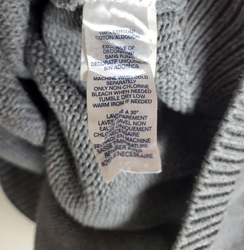 Originale/Auth CHAPS - Maglione Vintage - Classico con Colletto - Grigio - XL - Foto 10 di 12
