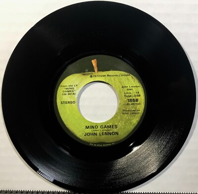 JOHN LENNON Mind Games / Meat City APPLE 1898 7  45RPM 1973 BEATLES