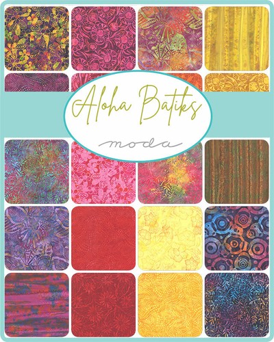 Moda ALOHA BATIKS CHARM PACK 42- 5" squares - Picture 3 of 6