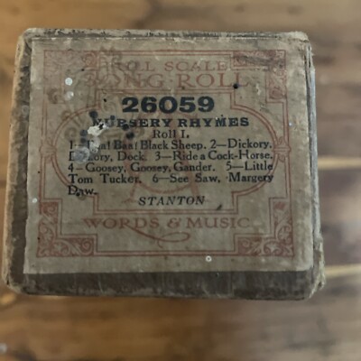 Full scale Äolische Pianola Liederrolle - 26059 - Kinderreime Rolle 1 - Kanton