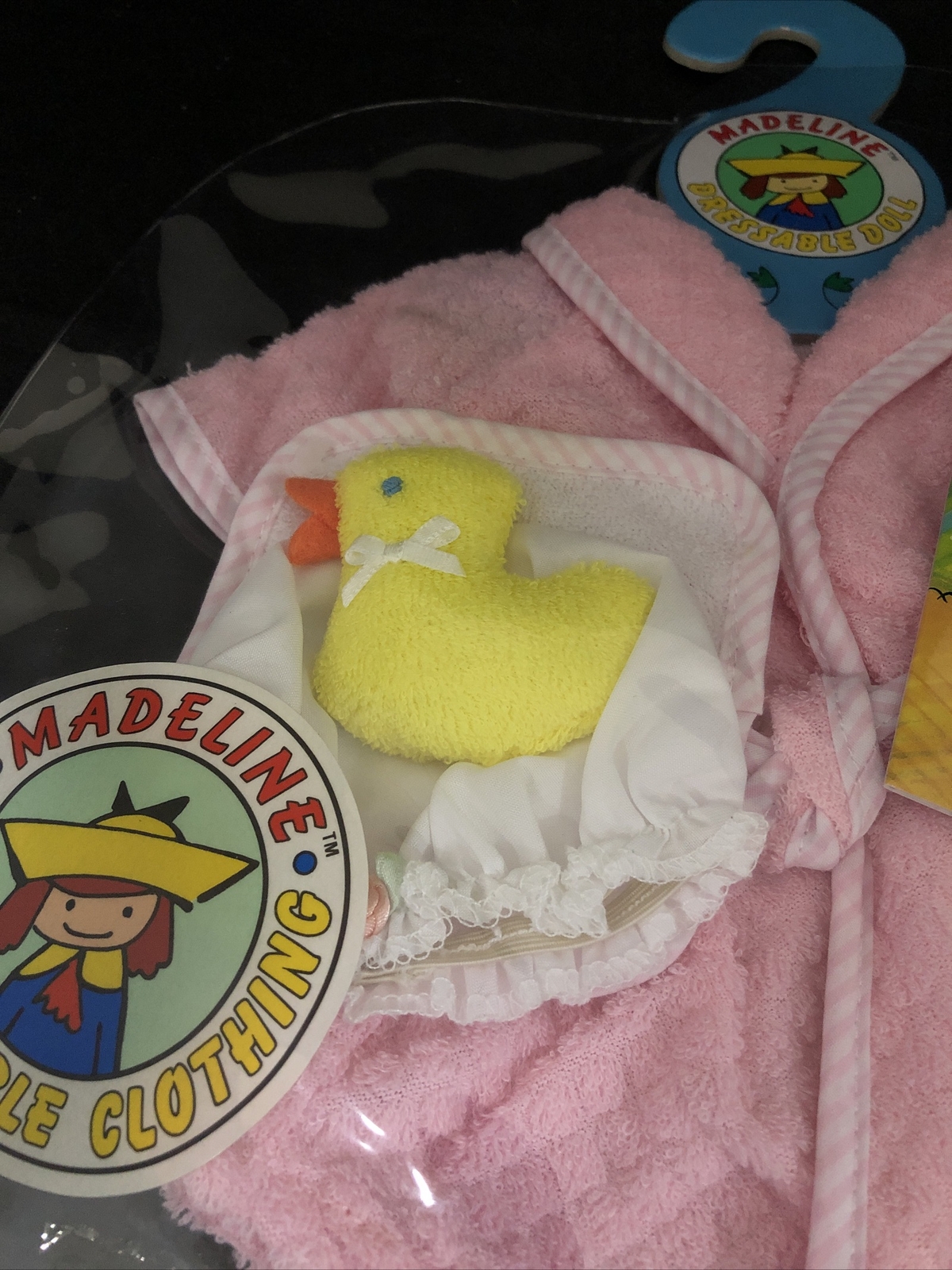 Madeline Doll Eden 15" Bath Time Robe Duckie Washcloth Outfit Cap Clothing B24
