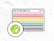 2348-13~~Vacuum Tiny Icons Planner Stickers.