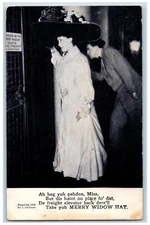 Forest City Iowa IA Postcard Woman Merry Widow Hat 1908 Posted Antique