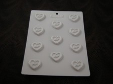HARD CANDY FILIGREE HEARTS MOLD= HS-1017