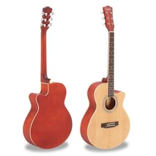 Glarry 41-inch Beginner Cutaway Acoustic Guitar Package - Starter Kit w/ Bag