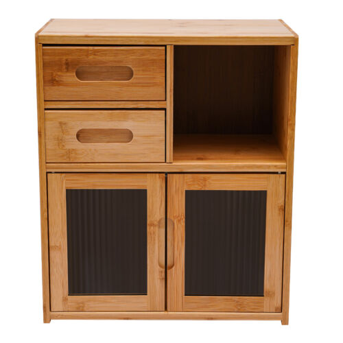 Kitchen Pantry Sideboard Bamboo Kitchen Pantry Kitchen Storage Cabinet Home - Picture 9 of 24