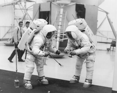 Apollo 11 Prime Crew Practices Simulated Moon Activity 1969 - Foto
