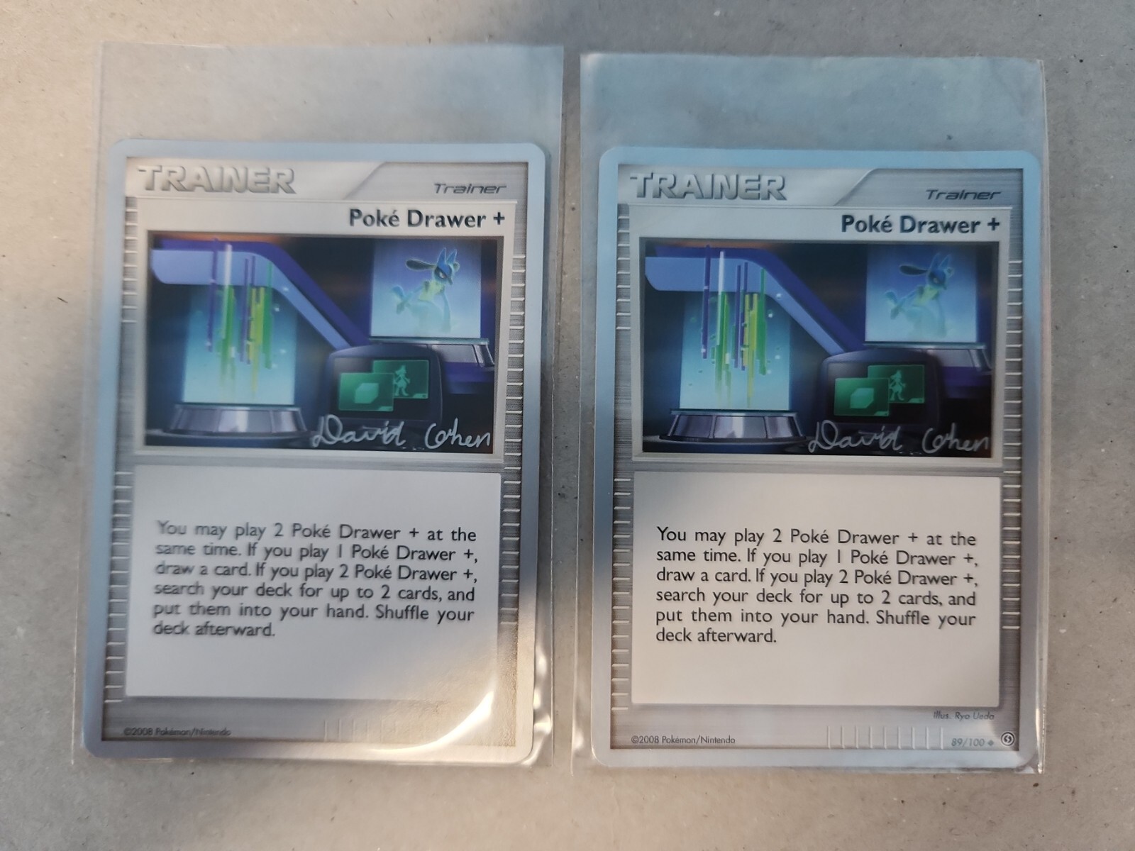 Poke Drawer + #89/100 Pokemon Card - 2009 World Championships Edition - RARE