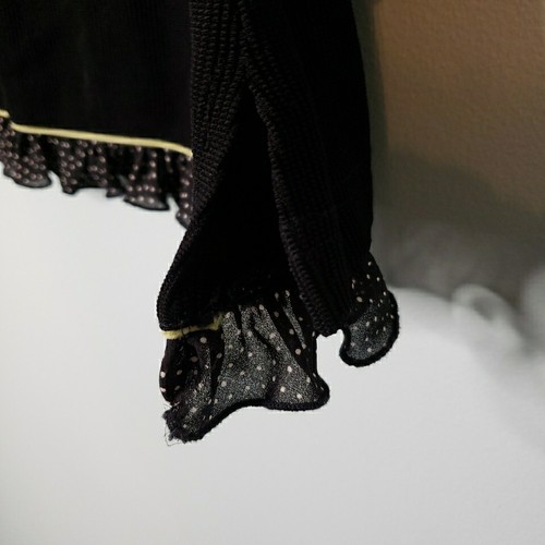 Vtg Ronni Nicole by Ouida SET Black Capri Pants Tank Top Ruffle Dressy Sz Large - Picture 10 of 21