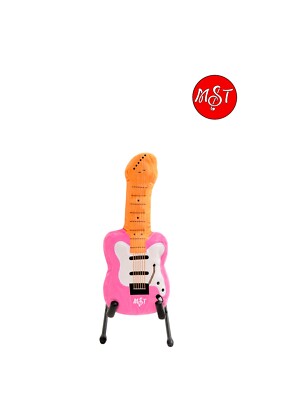 Pink Electric Guitar Plush Toy – Soft Musical SEND