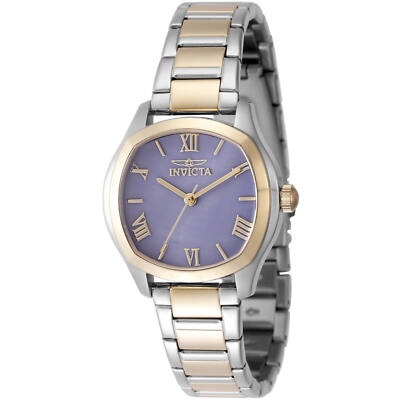 Invicta Women's Watch Wildflower Quartz MOP Dial Two Tone Steel Bracelet 48241