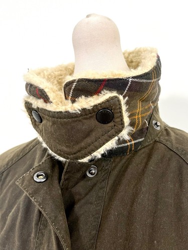 New BARBOUR x SHAUN THE SHEEP Beadnell Wax Jacket Size UK 12 EU 38 USA 8 Large - Picture 8 of 16