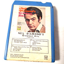 Neil Diamond's Greatest Hits 8-Track Tape 1968 Cartridge Blue V 8011-219