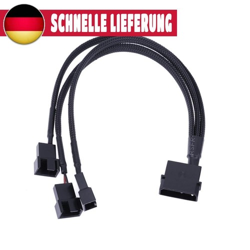 4pin IDE Molex zu 3 Anschlüssen 3Pin/4Pin Kühler Kühlung Fan-Splitterkabel