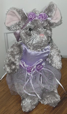 Unipak Purple Ballerina Mouse Plush 13"