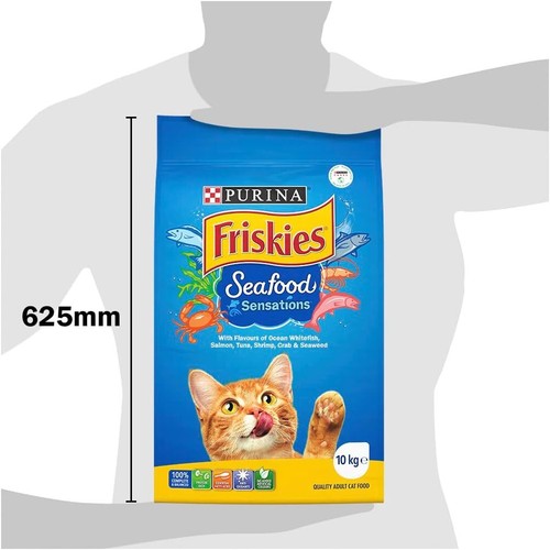 FRISKIES Adult Seafood Sensations Dry Cat Food 10kg-Au FAST SHIPPING| - Picture 10 of 12