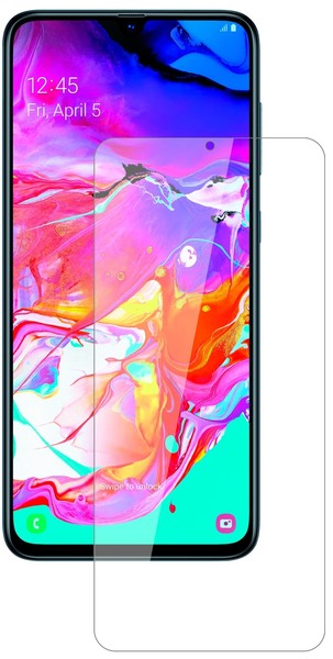 Schutzfolie FüR Samsung Galaxy A70 Anti-Shock Klar 9H Display Folie Dipos Glass-image
