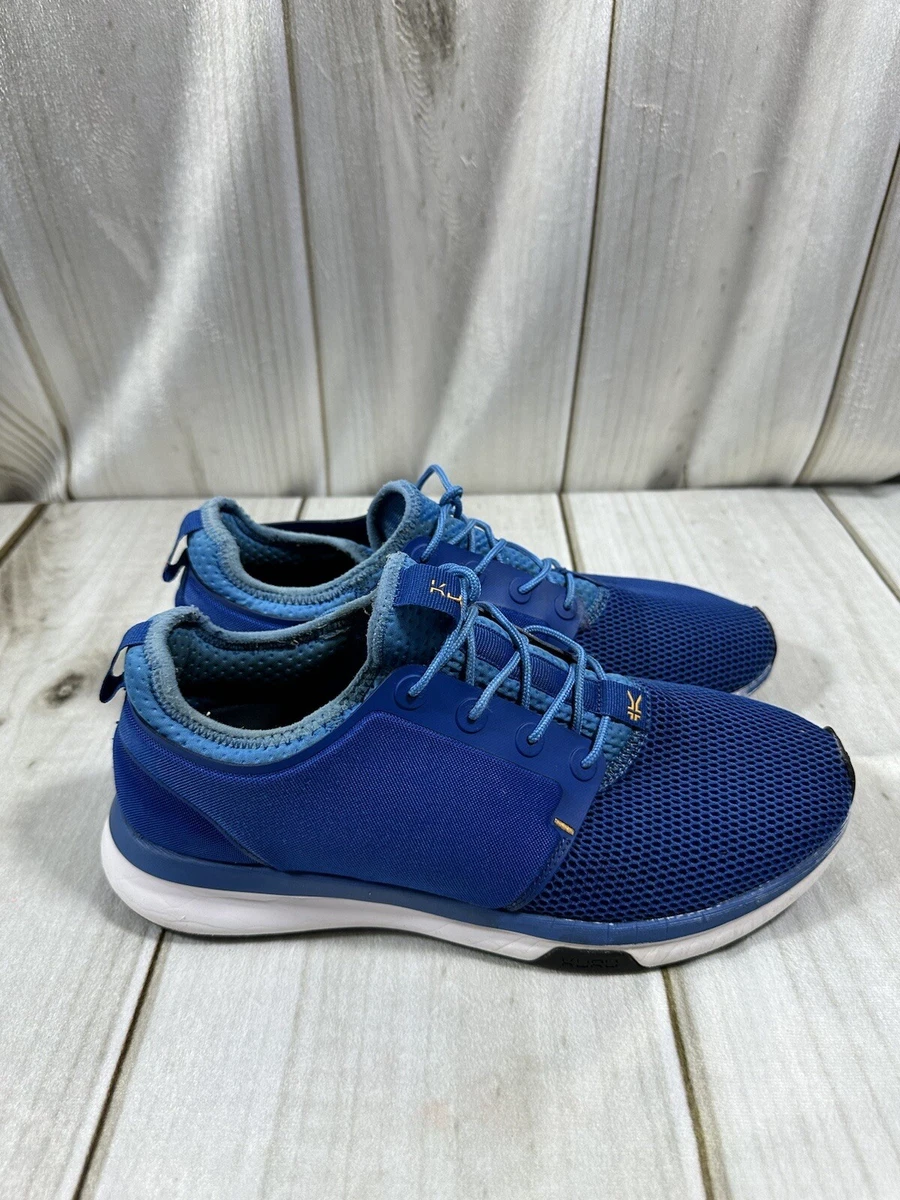 KURU ATOM CLOUD RUNNING SHOES MENS 10.5 BLUE TRAINER SNEAKERS