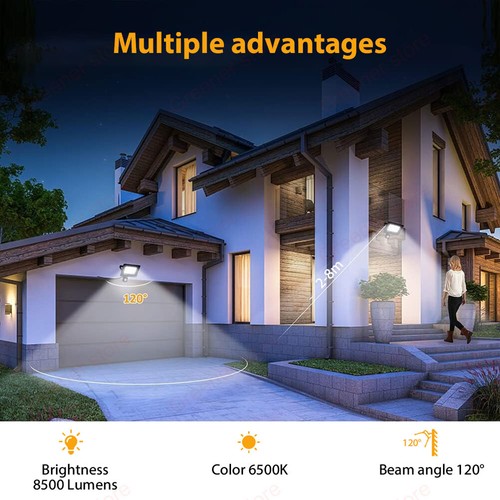 10W-400W Garden Floodlight LED PIR Motion Security Light Outdoor w/ Sensor IP66 - Picture 3 of 19