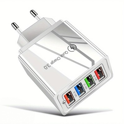 4-Port USB Schnellladegerät   Quick Charge 3.0   33W   Kompakt & Leistungsstark