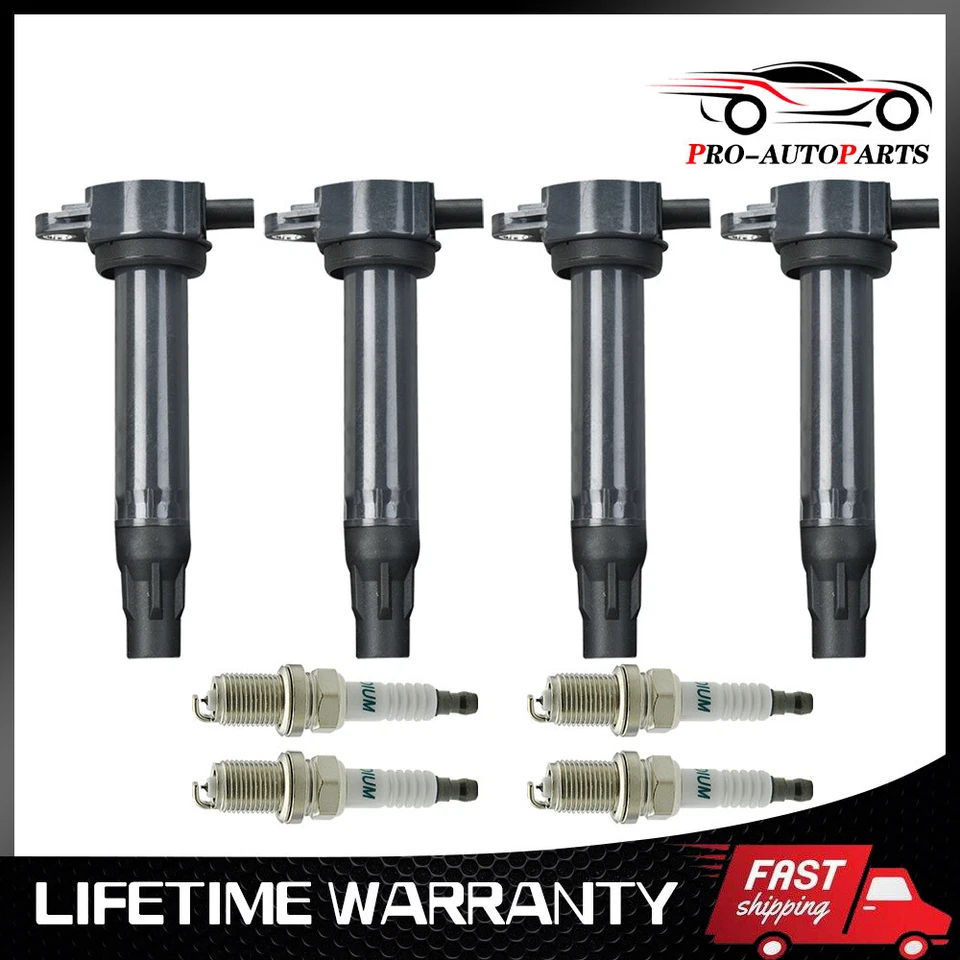 Juego de 4 bobinas de encendido y bujías para Jeep Compass Patriot 2007-2017 2,0 L 2,4 L Foto 2 de 4